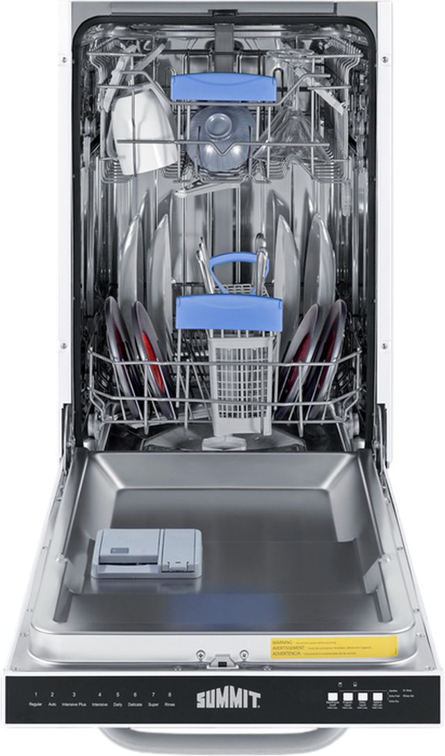 Summit® 18" White Top Control Built In Dishwasher -2