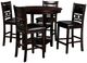 New Classic® Home Furnishings Gia 5-Piece Ebony Circle Counter Dining Set-0