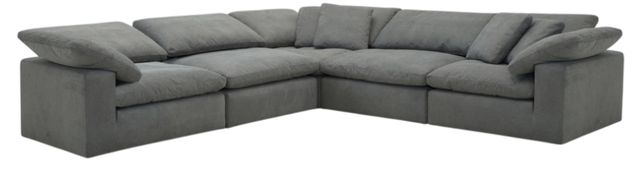 Parker House® Exhale 5-Piece Mathis Thunder Curved Sectional-0
