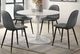 Elements International Isadora 5-Piece Dark Gray/White Round Dining Set-0