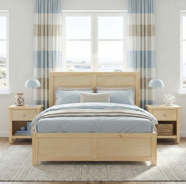 Homelegance® Bartly Natural Full Platform Bed-1
