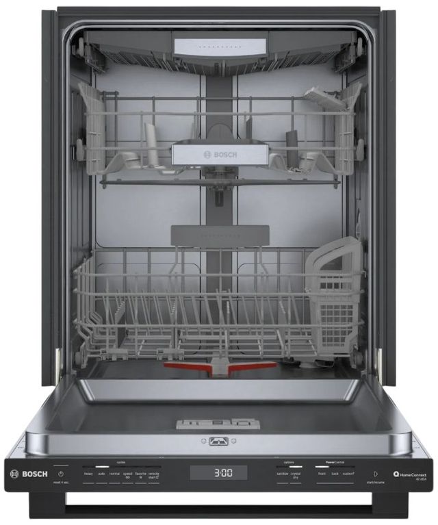 Bosch® 800 Series 24" Black Top Control Built In Dishwasher-2