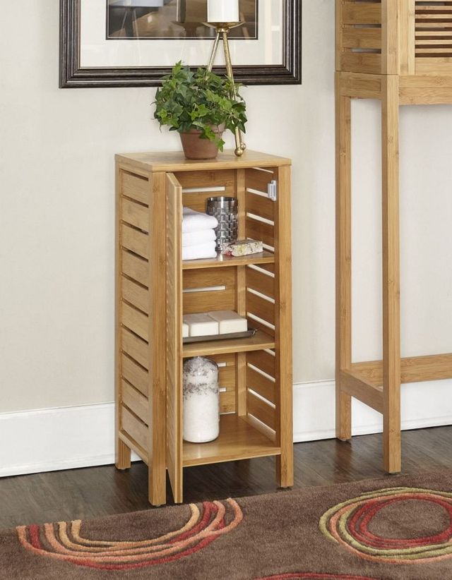 Linon Bracken Brown Accent Cabinet-1