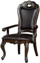 Furniture of America® Lombardy 2-Piece Dark Brown/Walnut Arm Chair Set-2