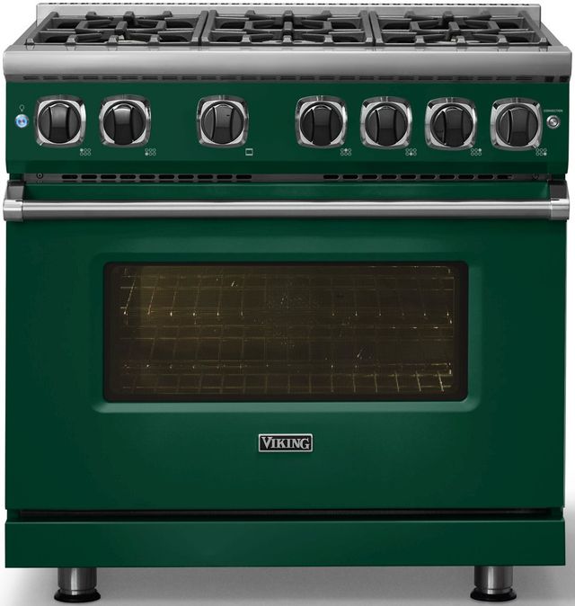 Viking® 7 Series 36" Ivy Pro Style Liquid Propane Gas Range-3