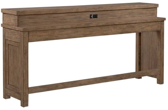 Liberty Furniture Pinebrook Ridge Weathered Toffee Console Bar Table-0
