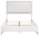 Homelegance® Ripple High Gloss White Queen Panel Bed-3