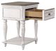 Liberty Furniture Magnolia Manor Antique White/Weathered Bark Open Nightstand-5