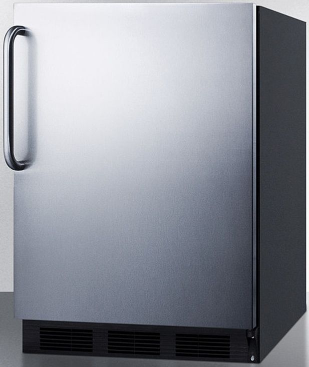 Summit® 24" 5.5 Cu. Ft. Stainless Steel Compact Refrigerator-1