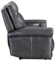Flexsteel® Alexander Weathered Gray Power Reclining Loveseat with Console, Power Headrest and Lumbar-3