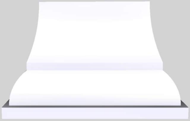 Vent-A-Hood® Designer Series 48" White Island Range Hood-0