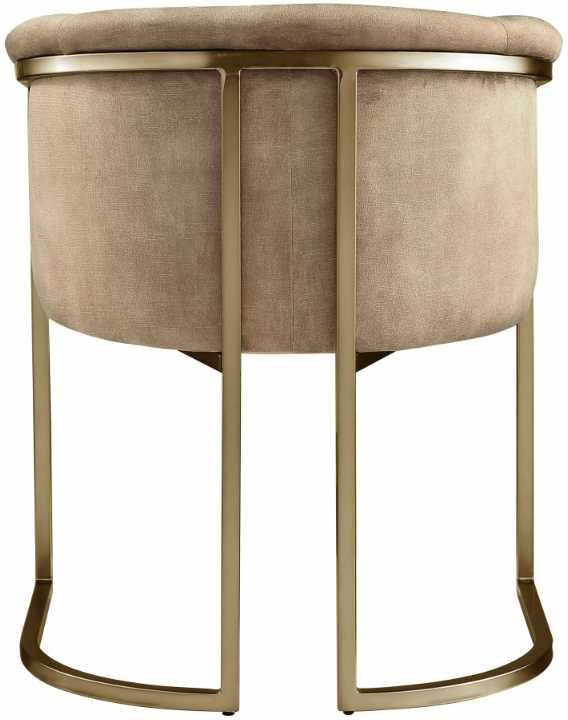 Meridian Furniture Tierra Beige/Brushed Brass Dining Chair-3