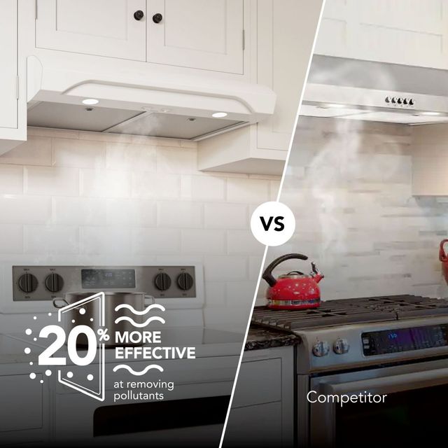 Broan® Alta 1 Series 30" White Under Cabinet Range Hood-3