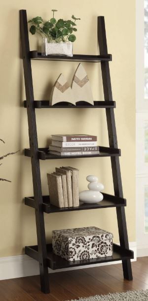 Coaster® Bower 3-Piece Cappuccino Storage Ladder Bookcase Set-2
