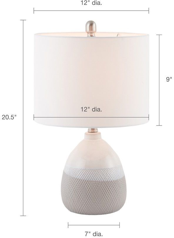 Olliix by 510 Design Grey Driggs Table Lamp-4