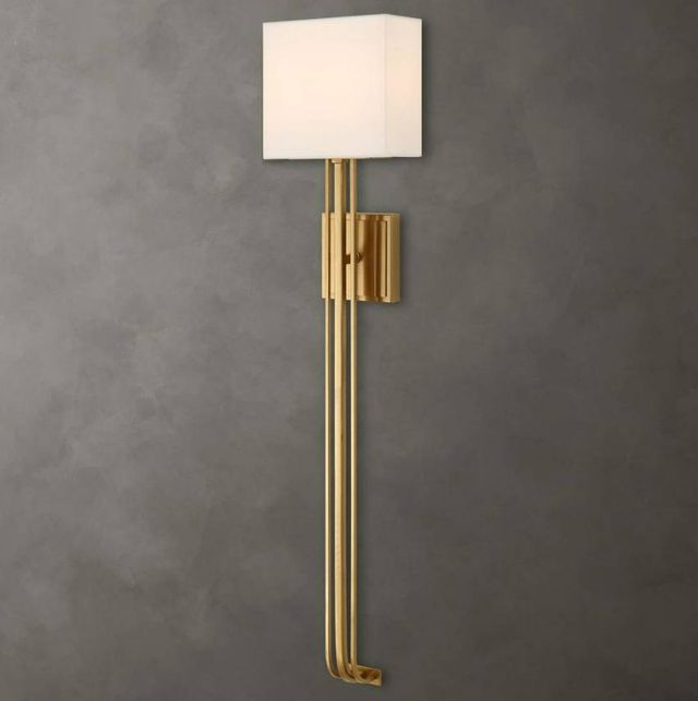 Uttermost® Trenton Warm Brass 2-Light Sconce-1