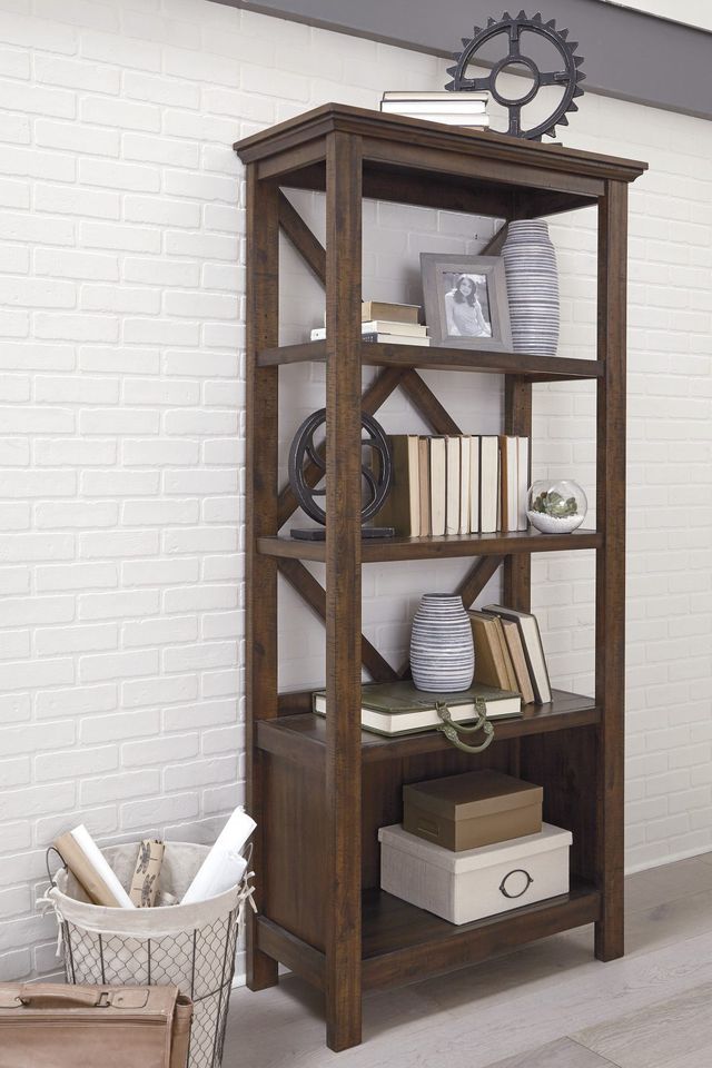 Signature Design by Ashley® Baldridge Rustic Brown Large Bookcase-3