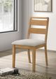 Coaster® Duncan Washed Oak Ladder Back Dining Side Chair-5