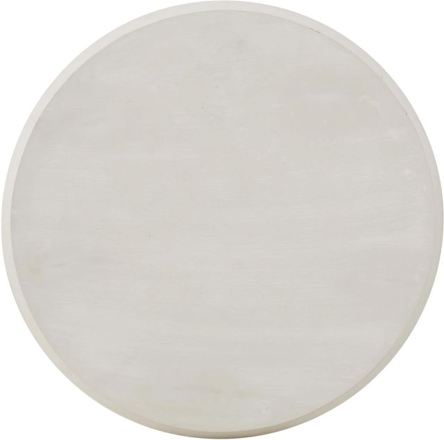 Powell® Orville Off White Side Table with Blue Base-4
