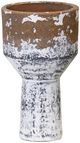 Harp & Finial® Baden Distressed Cream/Terracotta Small Vase-0