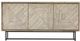Armen Living Peridot Black/Natural Sideboard Buffet -1