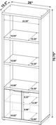 Coaster® Tabby Brown Media Tower-3