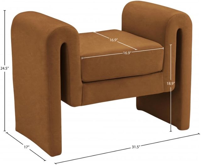 Meridian Furniture Sloan Saddle 32" Bench-3