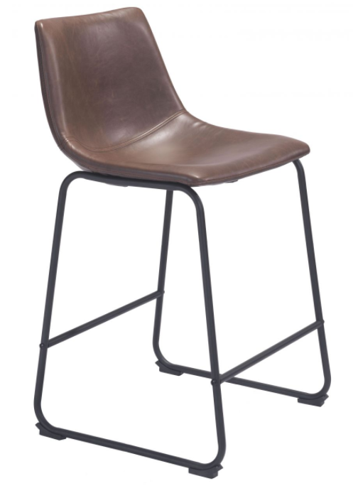 Zuo® Modern Smart Vintage Espresso Counter Chair-0