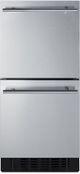 Summit® 1.7 Cu. Ft. Stainless Steel Under The Counter Refrigerator -0