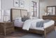 Vaughan-Bassett Woodbridge Dark Cashmere/Gray California King Upholstered Panel Bed-1