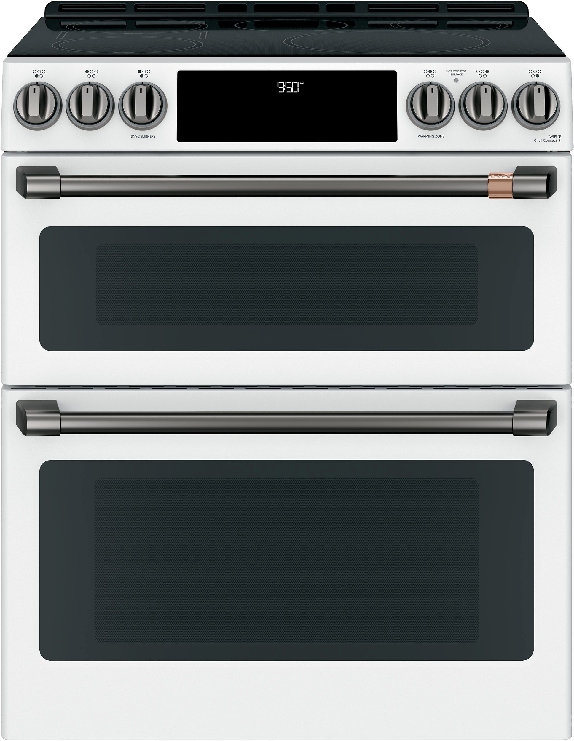 Cafe 30 Matte White Slide In Double Oven Induction Range Appliances Cincinnati OH 45246 45242 45245