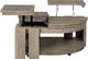 Magnussen Home® Conrad Stone Harbor Grey Pie Shaped Lift Top Cocktail Table with Casters-1
