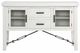 TEI Rustic Lodge Distressed White Server-0