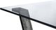 Magnussen Home® Sawyer Toasted Nutmeg Glass Top Cocktail Table with Smoked Iron Base-4