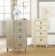 Modern History Somerset Bay Home Gustavian Antique Grey Bedside Cabinet-1