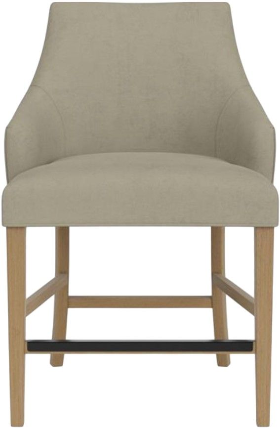 Riverside Furniture Mix-N-Match Chairs 2-Piece Sand Swoop Arm Upholstered Stool Set-2