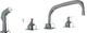 Elkay Chrome 8" Centerset Concealed Deck Faucet with 8" Arc Tube Spout and 2" Lever Handles with Side Spray-2