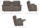 La-Z-Boy® Brooks Shadow Power Reclining Loveseat with Headrest and Console-2