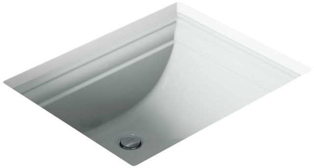 Kohler Memoirs® Ice Grey 20" Rectangular Undermount Bathroom Sink-0