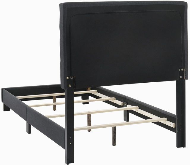 Coaster® Mapes Charcoal Twin Upholstered Bed-1