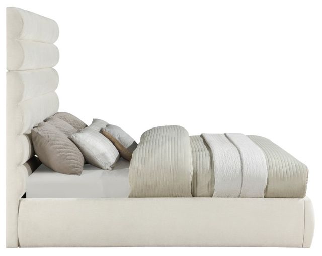 Meridian Furniture Adam Cream King 71" Upholstered Panel Bed-2