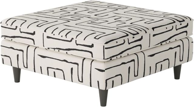 Fusion Furniture Durango Fossil Ebony Cocktail Ottoman-0