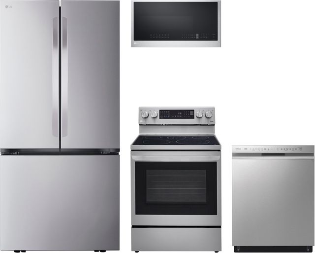 LG 4 Piece PrintProof™ Stainless Steel Kitchen Package-0