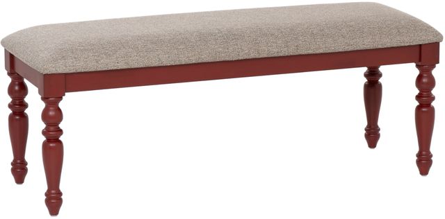 Powell® Trimble Beige/Red Bench-0