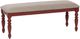 Powell® Trimble Beige/Red Bench-0