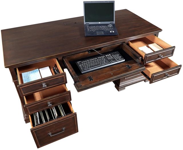 Aspenhome® Weston Brown Ale 66" Executive Desk-2