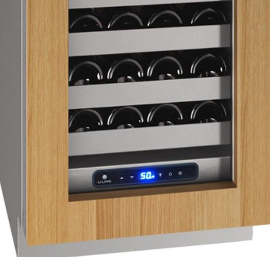 U-Line® 5 Class Stainless Steel 18" Full Depth Wine Storage-1