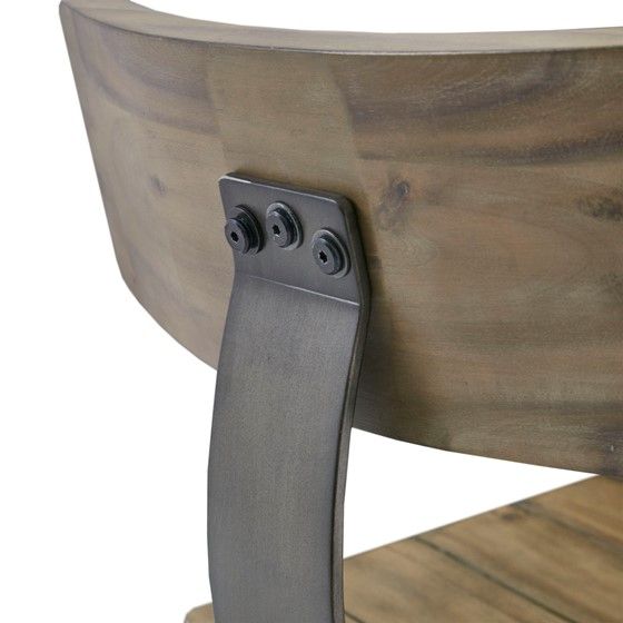 Olliix by Ink+Ivy Lancaster Oak and Silver Counter Stool-3