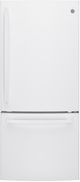 GE® 30" 21.0 Cu. Ft. White Bottom Freezer Refrigerator-0