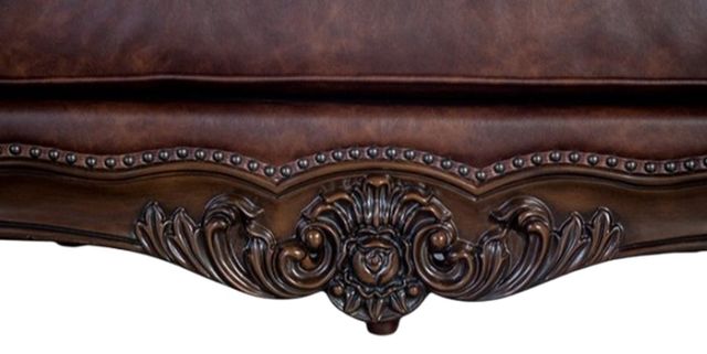 Furniture of America® Palencia Brown/Dark Cherry Sofa-2